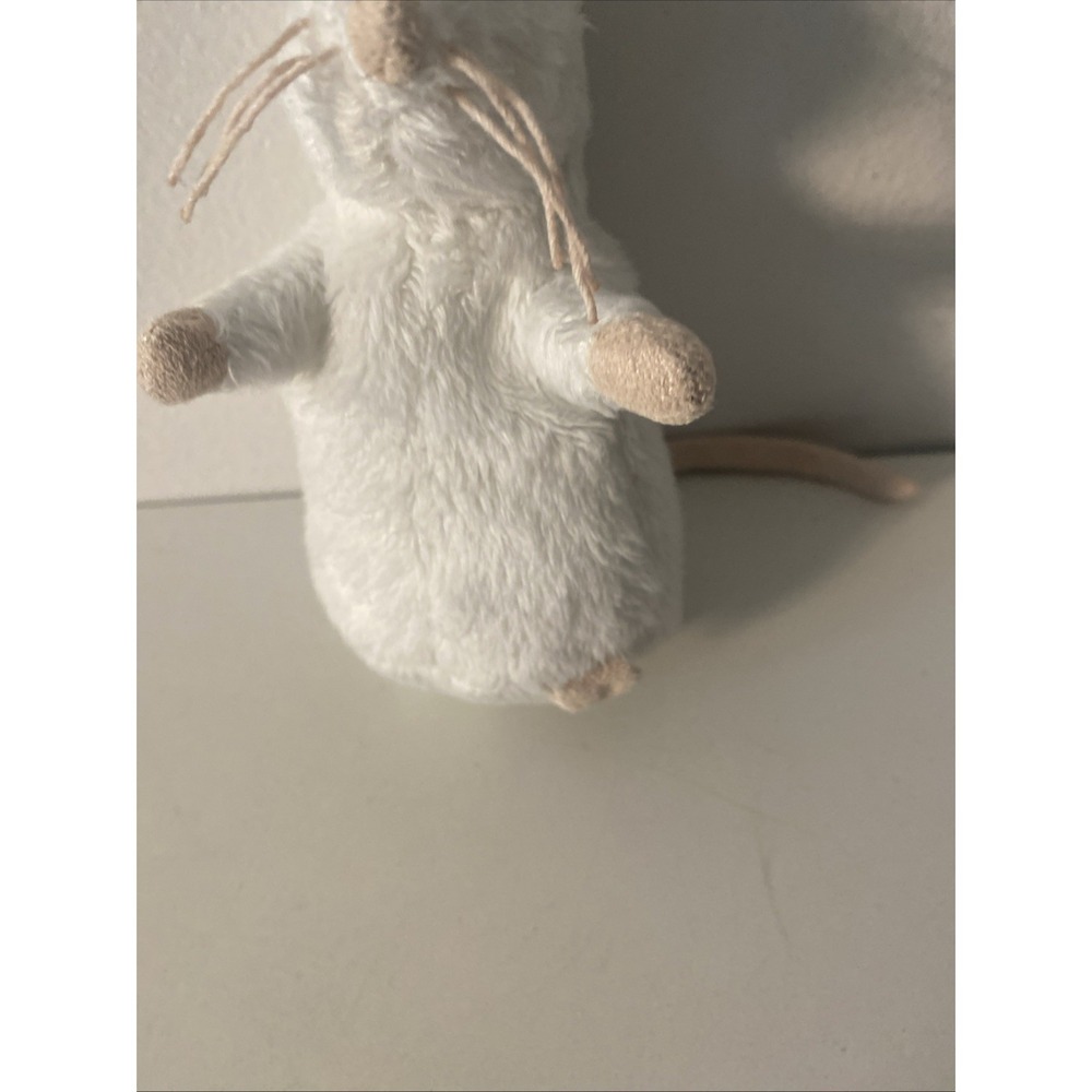 IKEA White Rat Plush Mouse Stuffed Doll Embroidered Sewn Gosig Mus Mini 4.5" - Picture 3 of 8